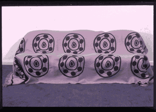 Image for Tessuto in lino stampato e acciaio