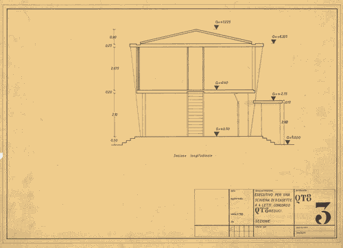 Image for Concorso nazionale casette per reduci. Schiera di 5 casette a 4 letti