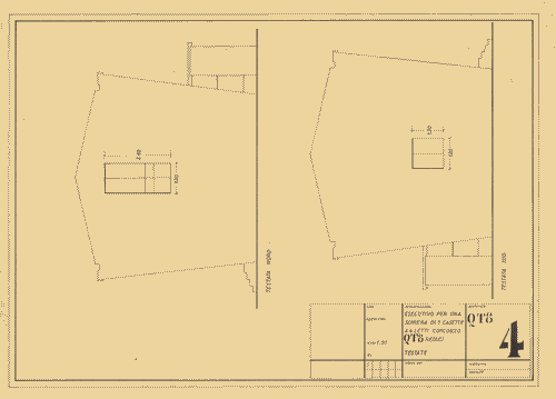 Image for Concorso nazionale casette per reduci. Schiera di 5 casette a 4 letti. Lati nord e sud