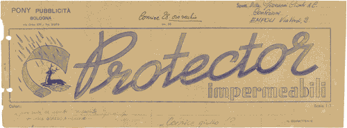 Image for Bozzetto per pubblicità "Protector impermeabili"