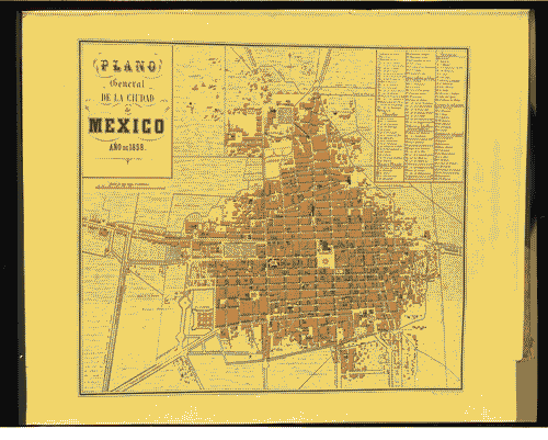 Image for XVII Triennale - Le città del mondo e il futuro delle metropoli - Partecipazioni internazionali - Sezione Messico - Pianta di Città del Messico del 1858