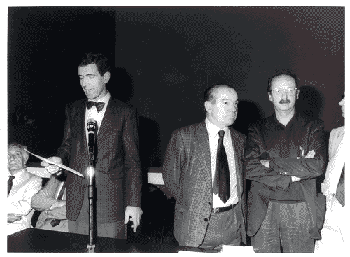 Image for XVII Triennale - Le città del mondo e il futuro delle metropoli - Conferenza stampa - Eugenio Peggio - Marco Cavallotti - Pierluigi Nicolin - Gianfranco Frattini