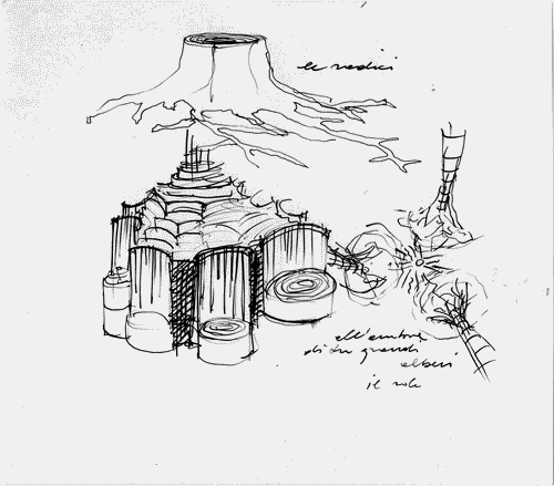 Image for XVI Triennale - Secondo ciclo - Il progetto di architettura - Architetture italiane degli anni '70 - Schizzi preliminari per lo studio della Chiesa della Sacra Famiglia di Salerno di Paolo Portoghesi