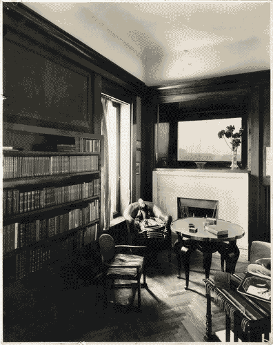 Image for XVI Triennale - Secondo ciclo - Catasto del disegno - Giuseppe de Finetti, progetti 1920-1951 - Biblioteca di un appartamento della Casa della Meridiana a Milano