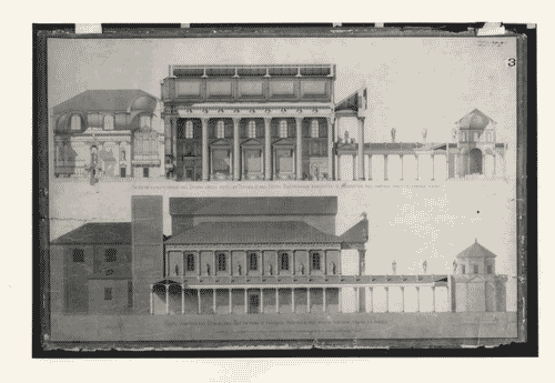 Image for Le città immaginate - Un viaggio in Italia. Sezione storica - da Torino aMilano (per Ivrea e per Novara) - Sezione longitudinale del Duomo di Novara con progetto del portico - Alessandro Antonelli
