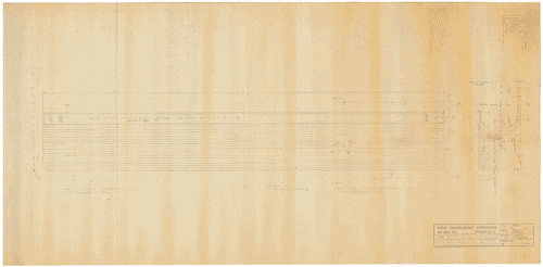 Image for Mostra internazionale dell'Industrial Design. Progetto frigorifero tipo Custom della Westinghouse. Particolare sportello. Annotazioni manoscritte