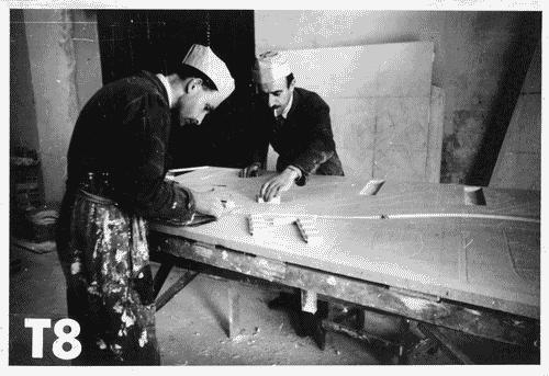 Image for VIII Triennale - Palazzo dell'Arte - Lavori di allestimento - Modello in scala del QT8