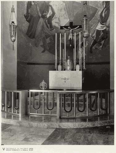 Image for V Triennale - Mostre nel parco - Padiglione della mostra d'arte sacra - Altare di Enrico Ratti