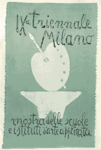 Image for Opuscolo con cartina dell'Italia, con due copertine diverse, della Mostra delle Scuole e Istituti d'Arte Applicata, 21 pagine