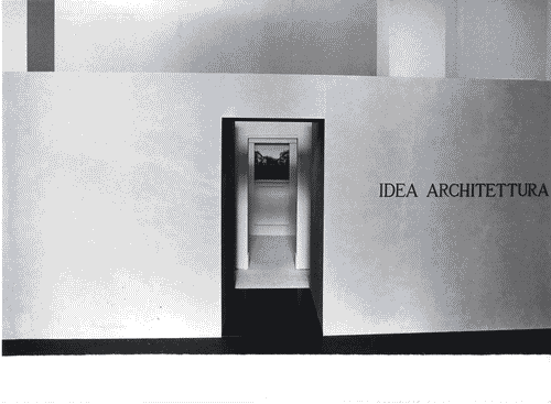 Image for XVI Triennale - Terzo ciclo - Il progetto di architettura - Idea e conoscenza - Ingresso allo spazio "Idea"