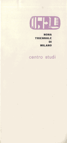 Image for Pieghevole sul "convegno di studi sulle arti decorative e industriali moderne" organizzato dal Centro Studi