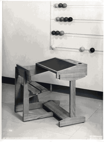 Image for IX Triennale - Istruzione - Arredamento per scuole: banco in legno