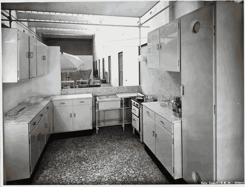 Image for VIII Triennale - Arredamento - Seconda parte. Mobili singoli composti in alloggi - Alloggio 1 - Cucina - Alessandro Pasquali