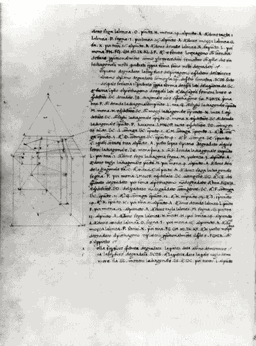 Image for IX Triennale - Studi sulle proporzioni - Riproduzione di pagine appartenenti al manoscritto cartaceo "De prospectiva pingendi" di Piero della Francesca