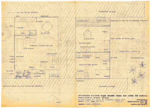Image for Mostra internazionale dell'abitazione. Alloggio danese. Arredo. Variante definitiva