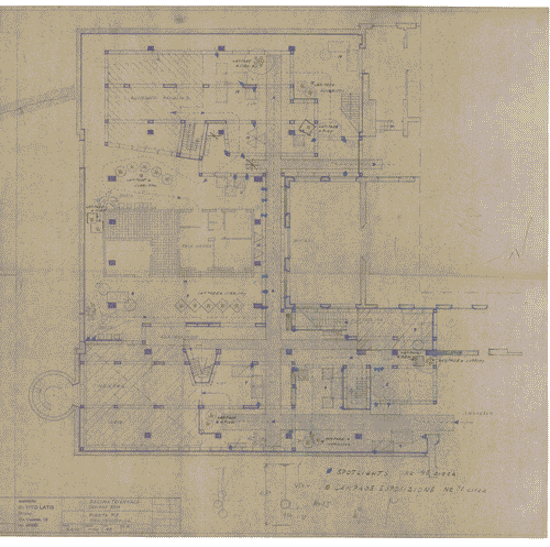 Image for Mostra merceologica. Area espositiva. Sezione A. Piano terreno. Con arredo e posizionamento dell'illuminazione