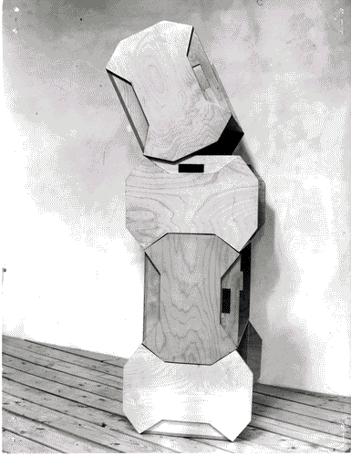 Image for X Triennale - Mostra del mobile singolo - Libreria componibile in legno - Leonardo Fiori