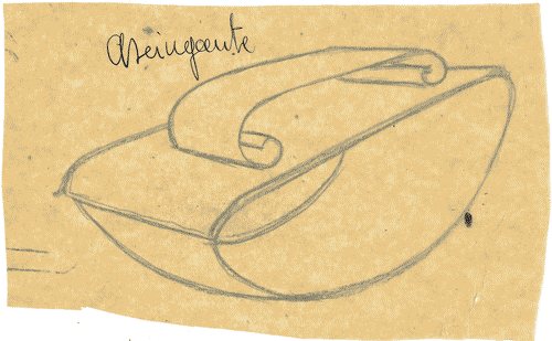 Image for Progetto di "servito da scrivania": asciuga inchiostro in argento e galatite