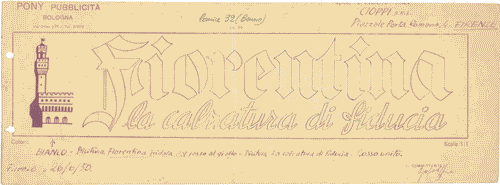 Image for Bozzetto per pubblicità "Fiorentina. La calzatura di fiducia"