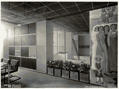 Image for VI Triennale - Padiglione nel parco Sempione. Mostra dell'abitazione - Alloggio n. 2: tipo di alloggio per quattro persone - Soggiorno