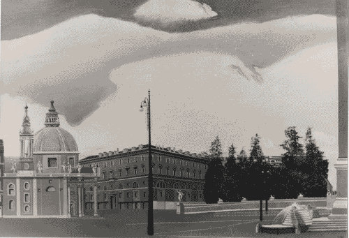 Image for Le città immaginate - Nove progetti per nove città. Sezione progettuale -Roma (La città politica. Il Parlamento e i nuovi ministeri) - Particolaredel dipinto di via del Corso di Pierluigi Eroli