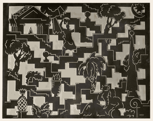 Image for IV Triennale - Galleria dei vetri - Sala della bottega di Pietro Chiesa -Cristallo inciso di Tomaso Buzzi