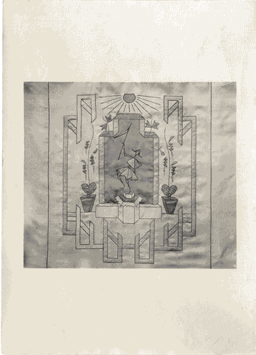 Image for IV Triennale - Galleria dei tessuti - Cuscino ricamato di Rosa Loiacono