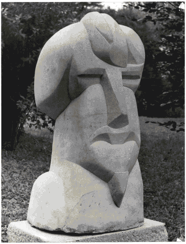 Image for XI Triennale - Parco Sempione - Mostra internazionale di scultura nel parco Sempione - Scultura "Ritratto ieratico di Ezra Pound" - Henry Gaudier-Brzeska