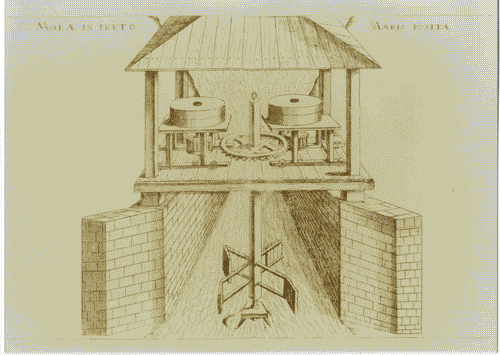 Image for Il luogo del lavoro - Prima della rivoluzione industriale - Il lavoro nella città medievale - Riproduzione dal libro "Machinae novae" di Fausto Veranzio