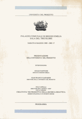 Image for Programma della presentazione dell'Università del Progetto