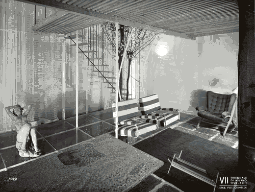 Image for VII Triennale - Galleria dell'arredamento - Seconda parte - Stanza di soggiorno in una villa di Franco Albini