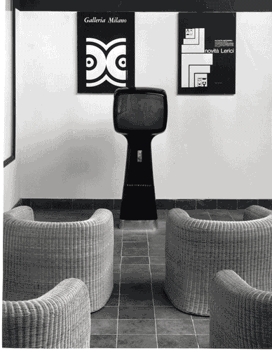 Image for XIII Triennale - Mostre temporanee - Il tempo libero in città - Gli strumenti per gli spazi al coperto - Poltrone in midollino e televisore a gettoni