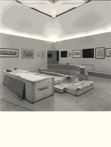 Image for Le città immaginate - Lavori di allestimento - Primo piano