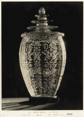 Image for Vaso in vetro inciso nella galleria dei vetri