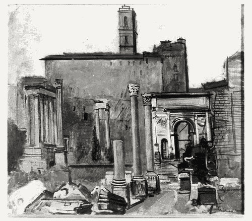 Image for Le città immaginate - Un viaggio in Italia. Sezione storica - Roma (o delle storie sovrapposte) - "Il foro romano" di Achille Funi