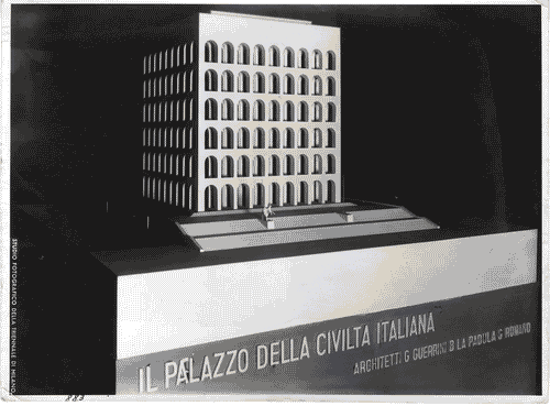 Image for VII Triennale - Mostra dell'architettura - Sezione 1°. L'E42, Olimpiade della civiltà - Modello in scala del Palazzo della civiltà italiana di Giovanni Guerrini, Bruno La Padula e Mario Romano