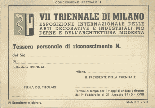 Image for Cartoncino "Tessera personale di riconoscimento" (Mod. S/1 - VII), con logo rivisitato