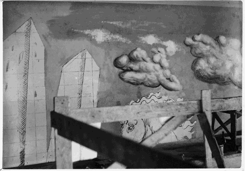 Image for V Triennale - Lavori di allestimento - Salone delle Cerimonie - Pittura murale "cultura italiana" di Giorgio de Chirico