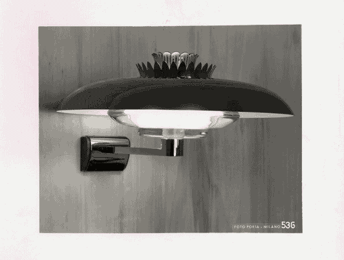 Image for VII Triennale - Mostra dei metalli e dei vetri - Sala Fontanarte - Lampada a muro di Pietro Chiesa