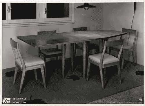 Image for X Triennale - Mostra della casa - Alloggio INCIS B - Sala da pranzo - Piero Bottoni - Leonardo Fiori - Augusto Piccoli