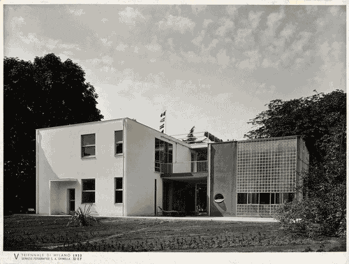 Image for V Triennale - Mostra dell'abitazione - Casa per le vacanze di un artista sul lago di Giuseppe Terragni e altri