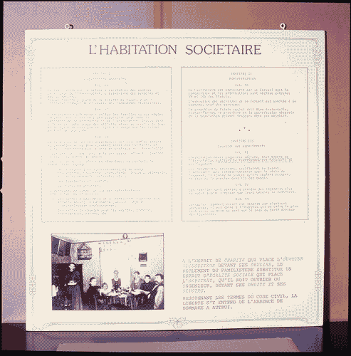 Image for XVI Triennale - Primo ciclo - Catasto del disegno - Le familistere de Guise ou les équivalentes de la richesse - Pannello didascalico