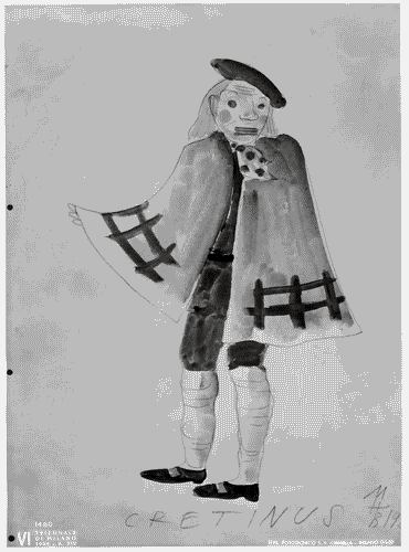 Image for VI Triennale - Mostra internazionale di scenotecnica teatrale - Sezione italiana - Bozzetto per costume