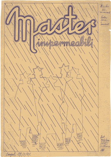 Image for Bozzetto per pubblicità "Master impermeabili"