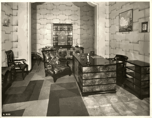 Image for IV Triennale - II Galleria dell'arredamento - Studio per un professionista di Virgilio Vallot