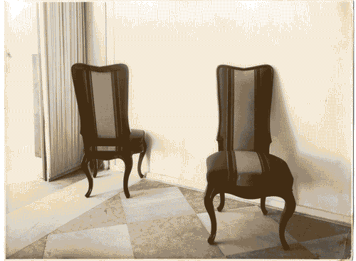 Image for II Biennale - Sezione della Germania - Sala delle porcellane di Meissen - Sedie disegno di Gerta Schroedter Thalheim bei Heilbronn