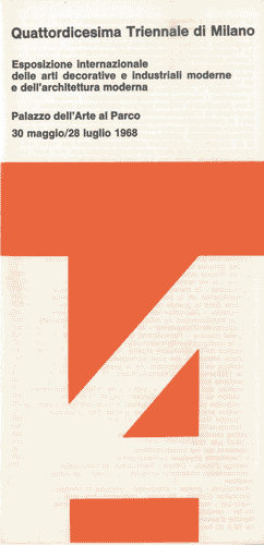 Image for Pieghevole della XIV Triennale in quattro lingue