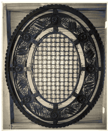 Image for III Biennale - Sala di espositori vari - Inferriata ovale di Alessandro Mazzucotelli