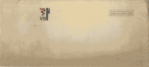 Image for Busta per stampa propagandistica per la VIII Esposizione del 1943, poi non realizzata, con logo simile a quello della VII, di Enrico Ciuti