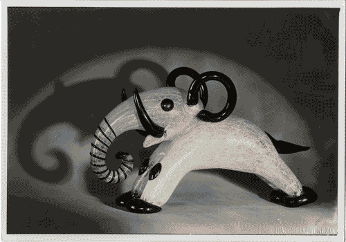 Image for IV Triennale - Galleria dei vetri - Elefante in vetro della serie "Primavera" di Barovier